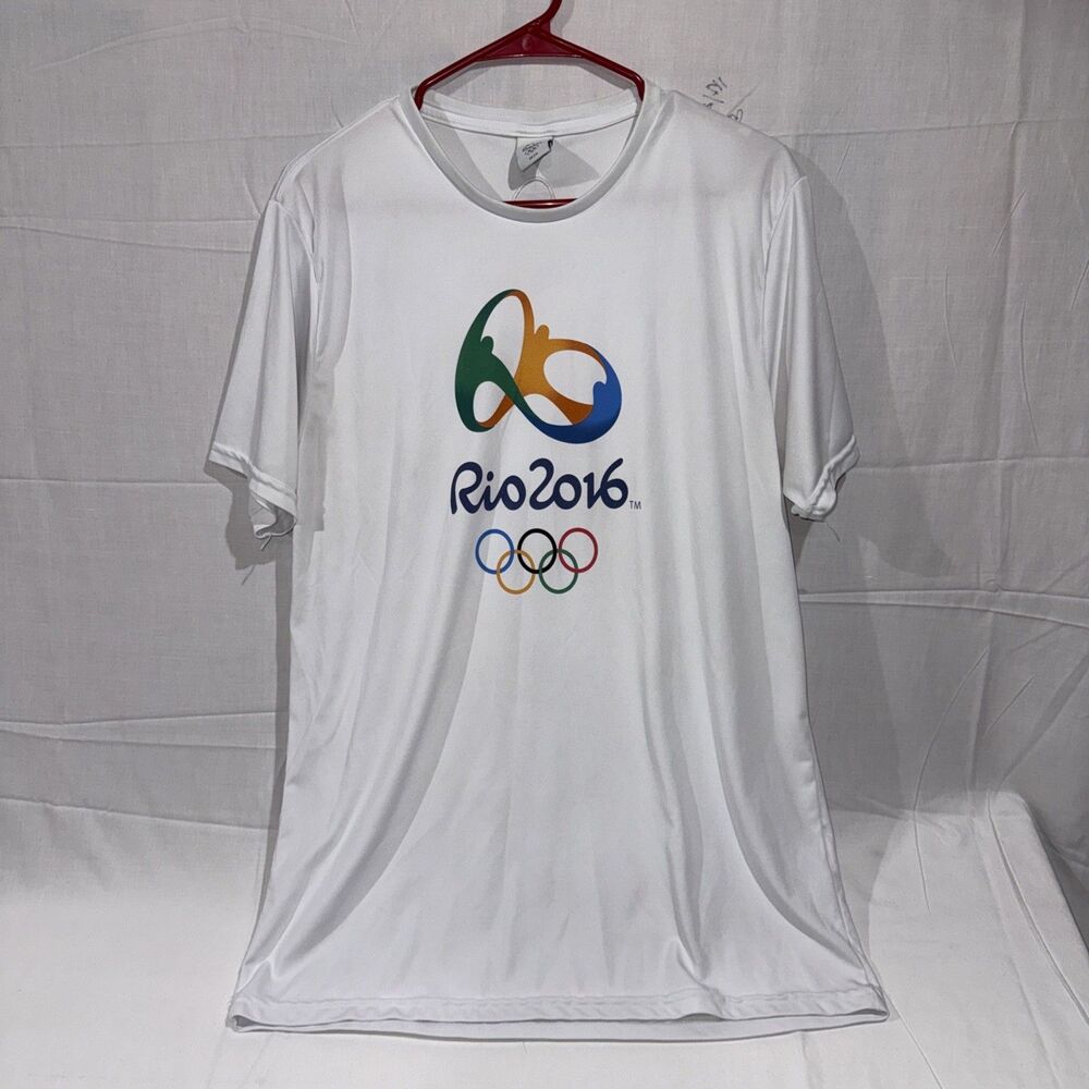 2016 Rio Olympics Paralympics T-Shirt Men’s XL Shirt Olympic Sports White